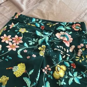 Loft Floral Pants Straight Leg